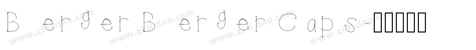 Berger Berger Caps字体转换